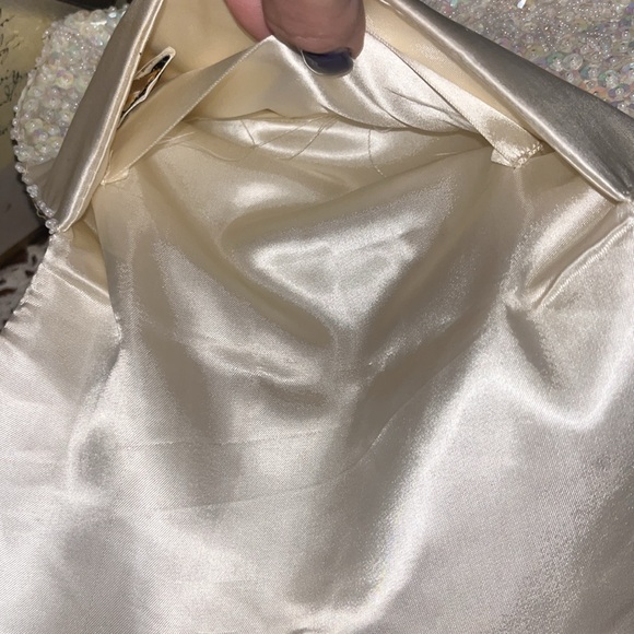 C Vivant & Sarnie Vintage Mid-Century Classic Iridescent Peal and Sequins Purse - Picture 11 of 14